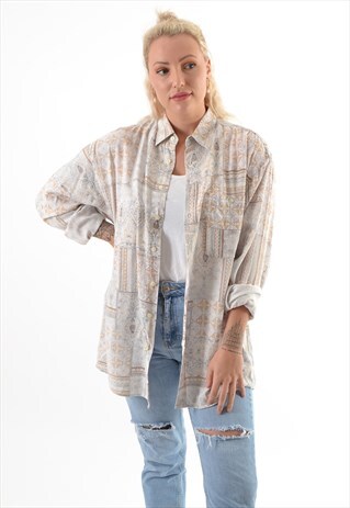 VINTAGE PATTERN SHIRT GSS1432
