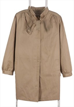 Vintage 90's London Fog Trench Coat Long Button Up Beige
