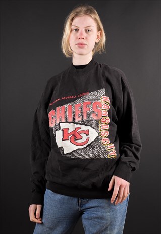 VINTAGE 90'S GRAPHIC PRINT CHIEFS NFL USA SWEATSHIRT