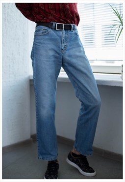 Vintage 80's Blue Straight Jeans