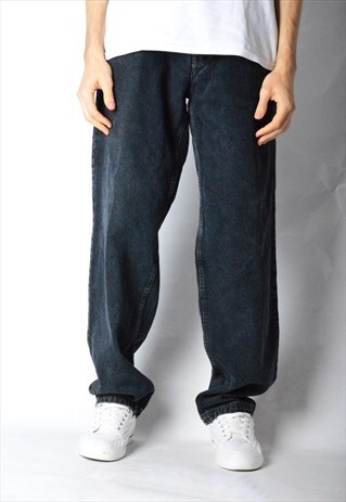 VINTAGE 90S HUGO BOSS BLUISH GREY JEANS