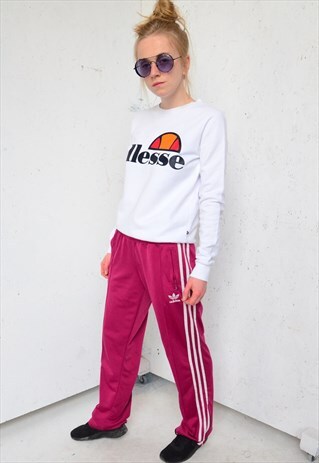 90S VINTAGE BLACK TRACKSUIT BOTTOMS