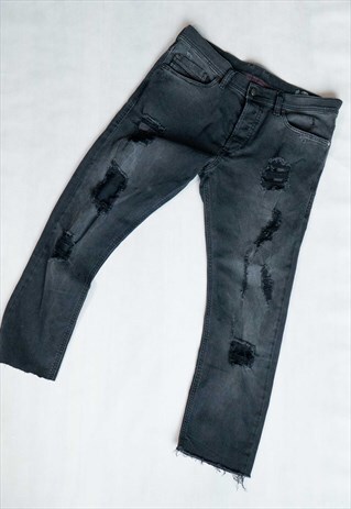 DIESEL LUXURY DENIM JEANS TEPPHAR SLIM-CARROT ITALIAN