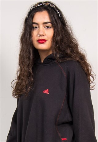 ADIDAS VINTAGE 90'S SWEATSHIRT OVERSIZED HOODIE