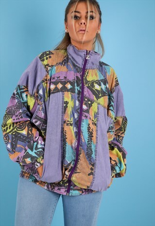 VINTAGE SHELL JACKET IN MULTI NJ635