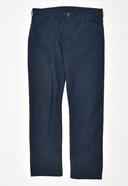 Vintage 90's Dickies Trousers Straight Causal Navy Blue