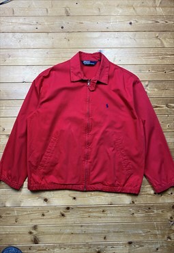 Vintage Ralph Lauren red Harrington jacket medium 