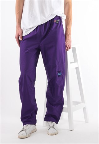 VINTAGE BERGHAUS EXTREME 7000 SHELL PANTS 90S PURPLE