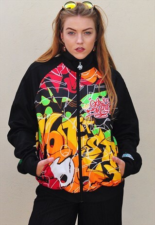 VINTAGE RARE ADIDAS GRAFFITI KINGS COPE JACKET TOP