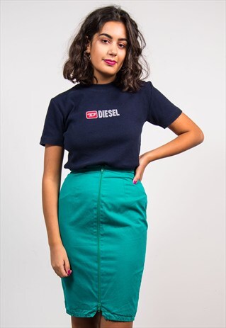 VINTAGE 90'S NAVY BLUE DIESEL T-SHIRT
