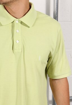 Vintage Yves Saint Laurent Polo Shirt in Green YSL Tee Large
