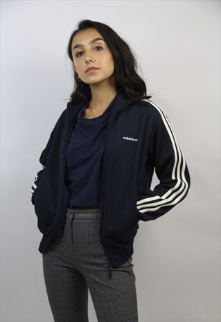 VINTAGE ADIDAS 90'S NAVY SPORTS JACKET