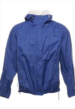 VINTAGE L.L. BEAN NAVY CLASSIC RAINCOAT - L