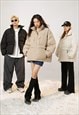 SKIING STYLE BOMBER MOUNTAIN PUFFER JACKET UTILITY COAT