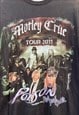 MOTLEY CRUE TOUR TEE 2011 BROWN 2 SIDES PRINT MENS L