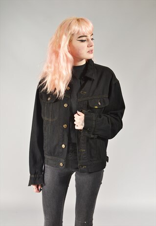 VINTAGE LEE BLACK DENIM JACKET