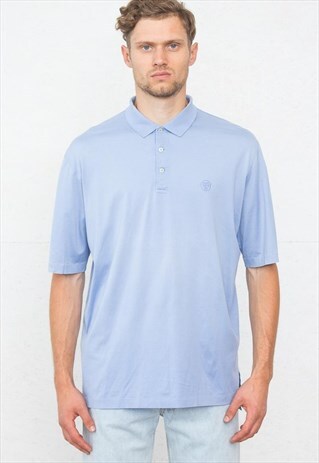 VINTAGE LIGHT BLUE RALPH LAUREN SHORT SLEEVE POLO SHIRT