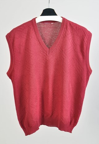 VINTAGE 90S VEST IN MAROON