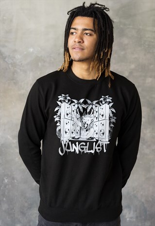 JUNGLIST LION DJ SWEATSHIRT MENS JUMPER PULLOVER TOP HOODY