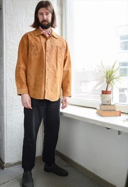 Vintage Bohemian Brown Suede Jacket/Shirt