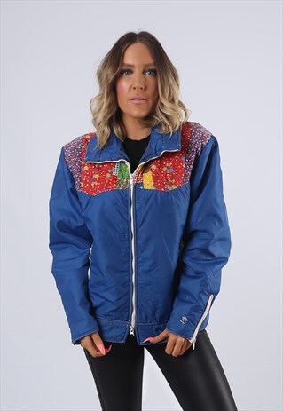 SKI SPORTS JACKET FITTED 70'S UK 14 (EA9O)