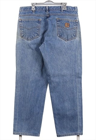 VINTAGE 90'S CARHARTT JEANS / PANTS LIGHT WASH DENIM