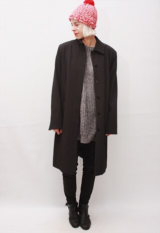 VINTAGE 80'S CLASSIC AWESOME BLACK COAT