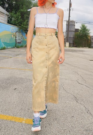 1 OF 1 HAND DYED MAXI SKIRT