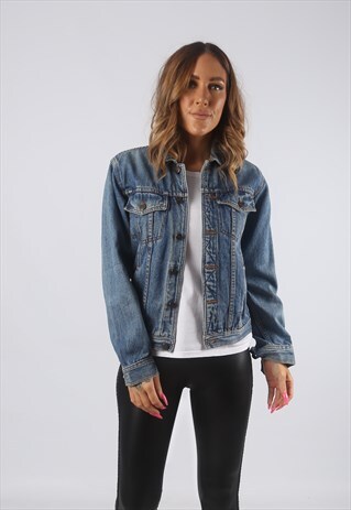 VINTAGE DENIM JACKET UK 6 XXS (HDT)