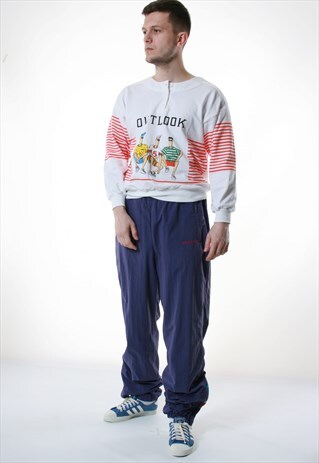 90S VTG RARE ADIDAS SPORT TROUSERS 13536