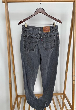 VINTAGE 80S LEVI'S 501 GRAY HI-RISE HIGH WAIST MOM JEANS 28