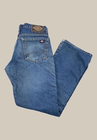 Vintage Dickies Jeans Workwear Cargo Pants 32x30 Blue 1998