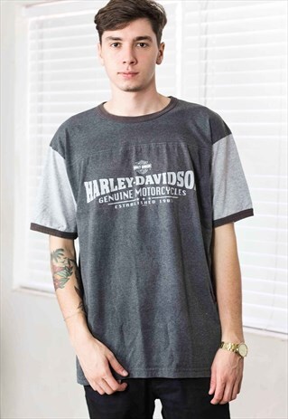 VINTAGE HARLEY-DAVIDSON MANKATO T-SHIRT LOGO 90S XL 10.1