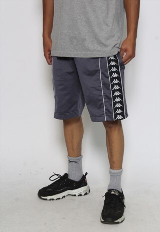 VINTAGE KAPPA TAPE LOGO SHORTS PURPLE (RTRN)