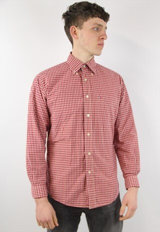 VINTAGE TOMMY HILFIGER RED CHECK SHIRT