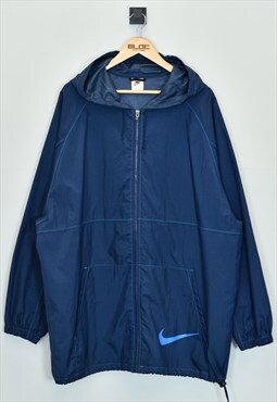Vintage 1990's Nike Shell Jacket Blue XXXLarge