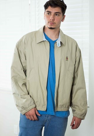 VINTAGE TOMMY HILFIGER HARRINGTON JACKET LOGO 90S L 30.4