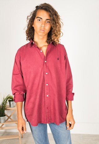 VINTAGE 80S POLO RALPH LAUREN SHIRT / R4110C601