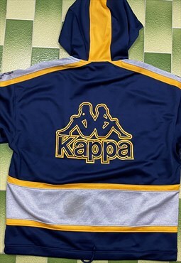 Vintage Kappa Big Logo Full Zip Hooded Jacket Size M-L