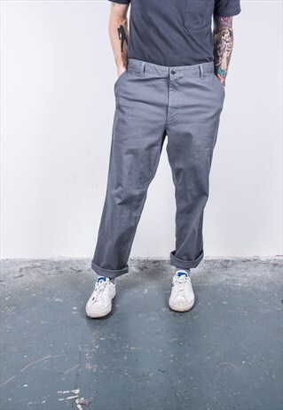 DOCKERS VINTAGE 1980S GREY TROUSERS