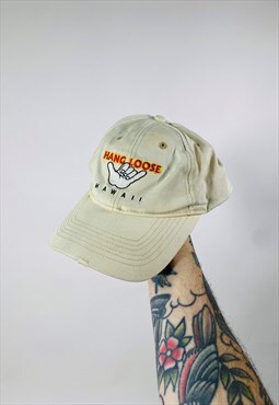 Vintage hang loose hawaii Embroidered Hat Cap
