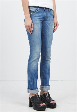 VINTAGE BLUE DIESEL SKINNY FIT DENIM JEANS
