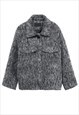 MIXED WOOL TEXTURE JACKET