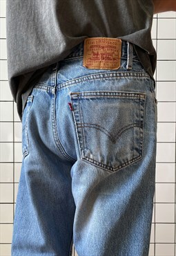 Vintage LEVIS 505 Jeans Denim Pants 90s Washed Blue
