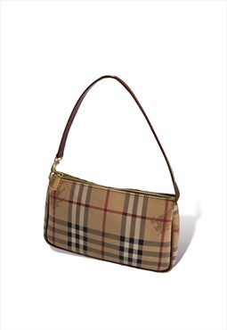 Burberry bag beige nova check pouchette pochette handbag