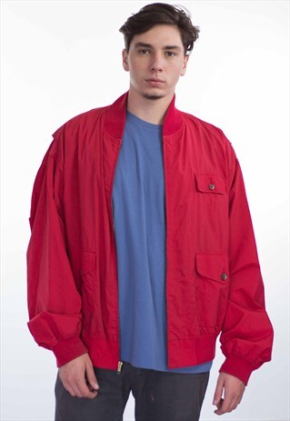 VINTAGE POLO RALPH LAUREN LOGO BOMBER JACKET 90S XL 15.1