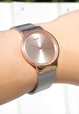 Slim Tinted Silver Watch