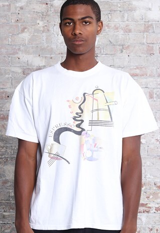 VINTAGE KAPPA GRAPHIC T-SHIRT WHITE
