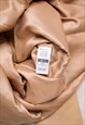 WOMEN'S VINTAGE 90S ST MICHAEL BEIGE LEATHER JACKET
