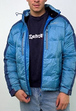 Light Blue y2ks Montbell Puffer Jacket Coat
